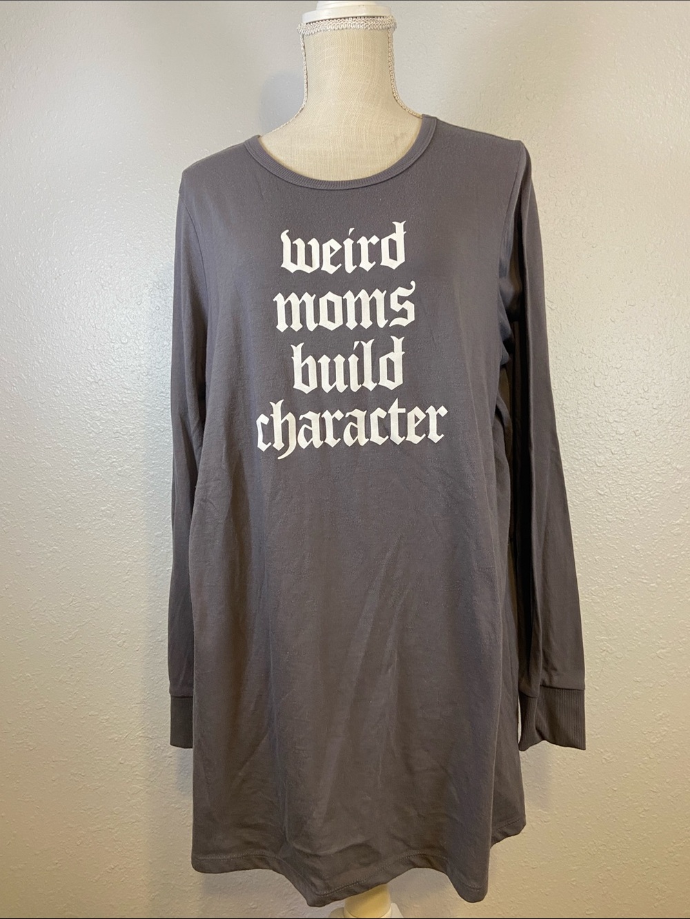 Torrid Weird Moms Build Character Mom Life Jersey Long Sleeve Top Size 3X